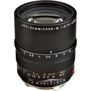 Leica Telephoto 75mm f/2.0 APO Summicron M Aspherical Manual Focus Lens (6-Bit, Updated for Digital)