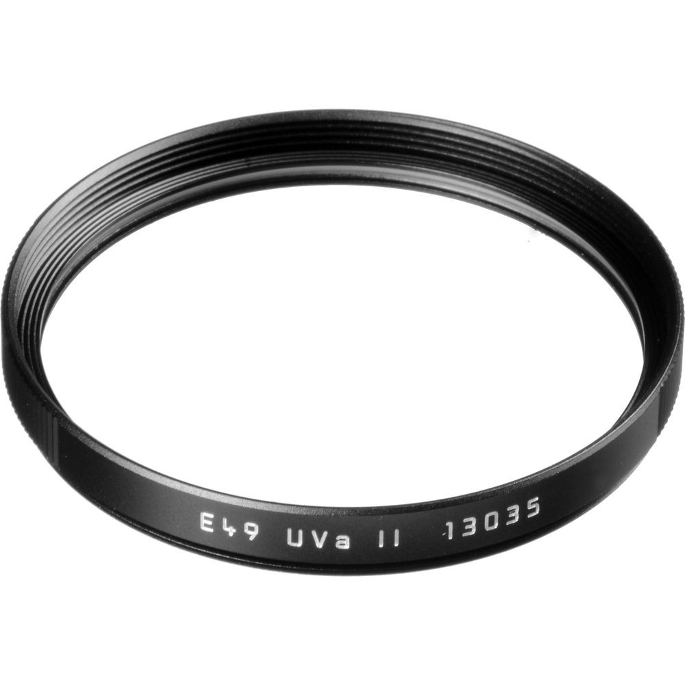 Leica E49 UVa II Filter (Black) Leica E49 UVa II Filter (Black)